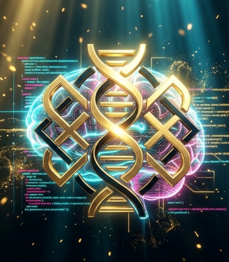 Genesis Grid Neural DNA Emblem